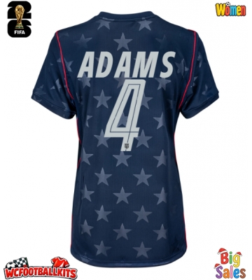 United States Tyler Adams #4 Replica Away Stadium Shirt for Women World Cup 2026 Short Sleeve